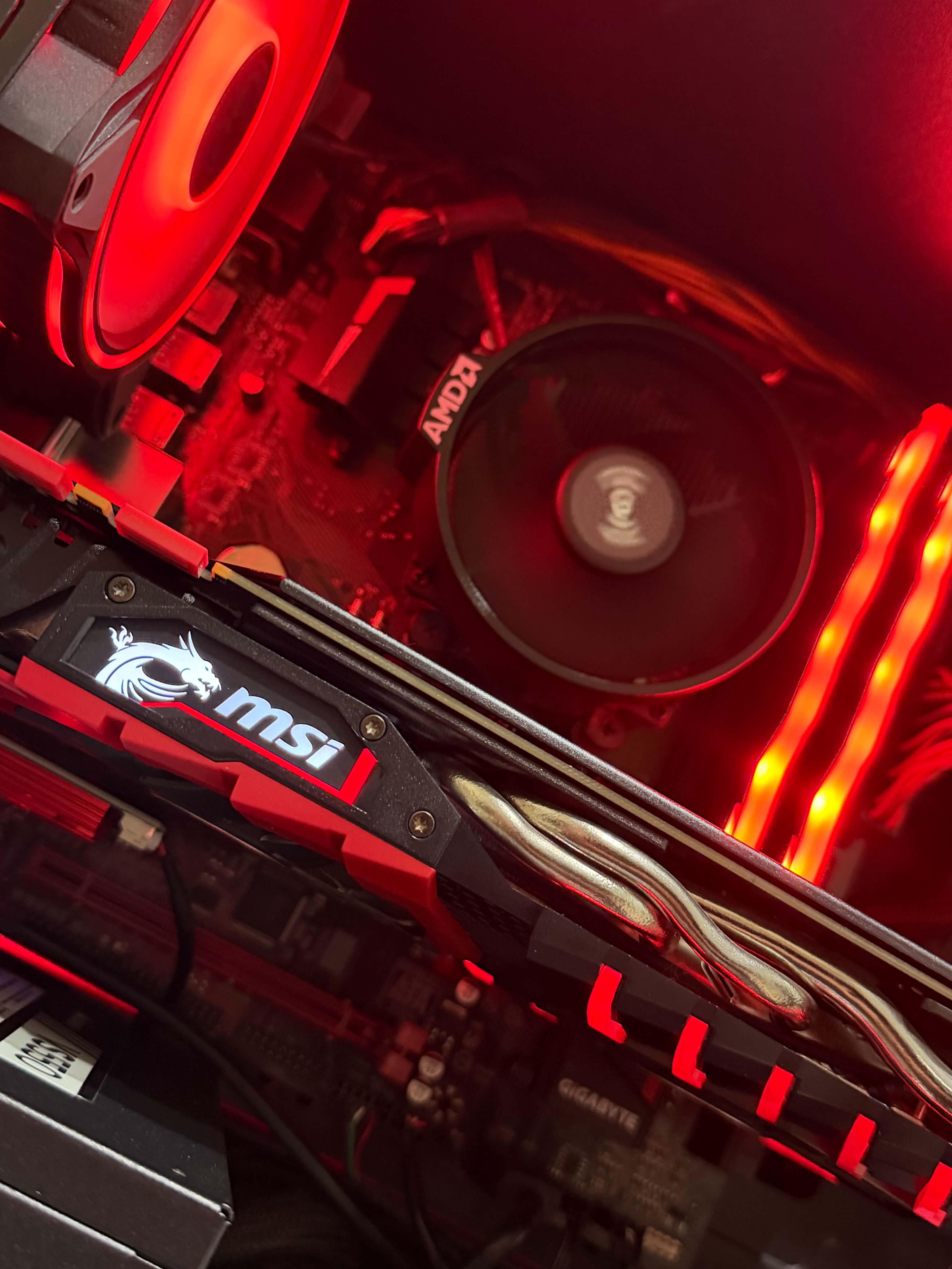 GTX 1080 Red Gaming PC | Ryzen 5 2600 | 16 GB DDR4 RAM — photo 3 of 5