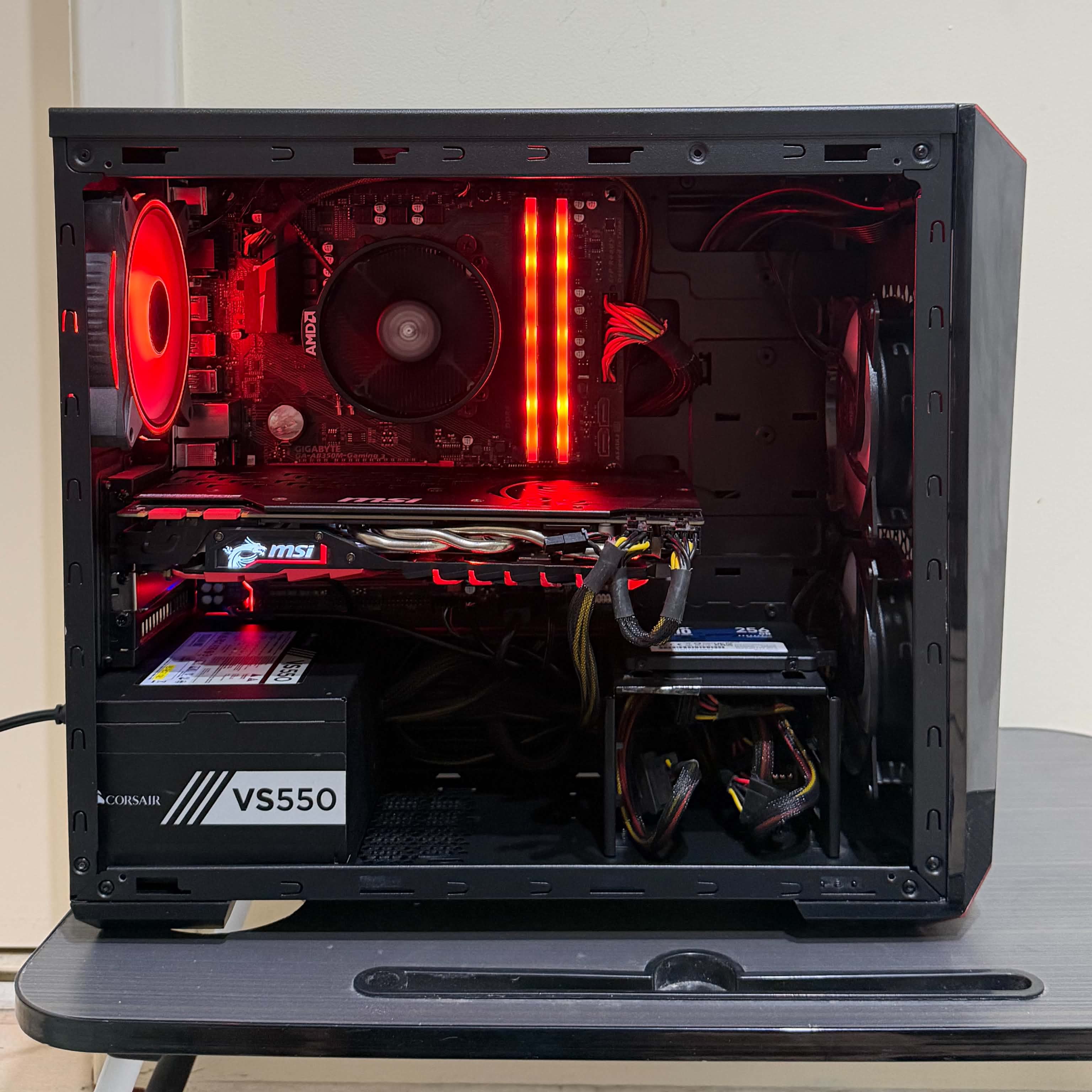 GTX 1080 Red Gaming PC | Ryzen 5 2600 | 16 GB DDR4 RAM — photo 5 of 5